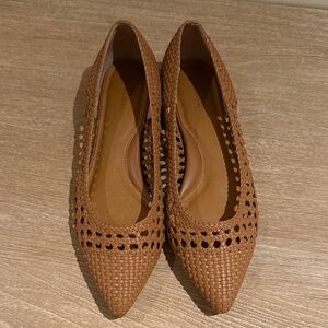 Caslon Brown Woven Flats